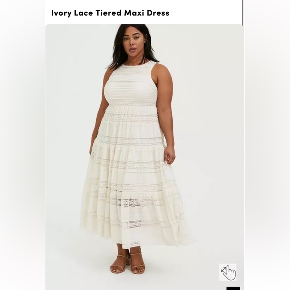 torrid | Dresses | Torrid Ivory Lace Maxi Dress | Poshmark